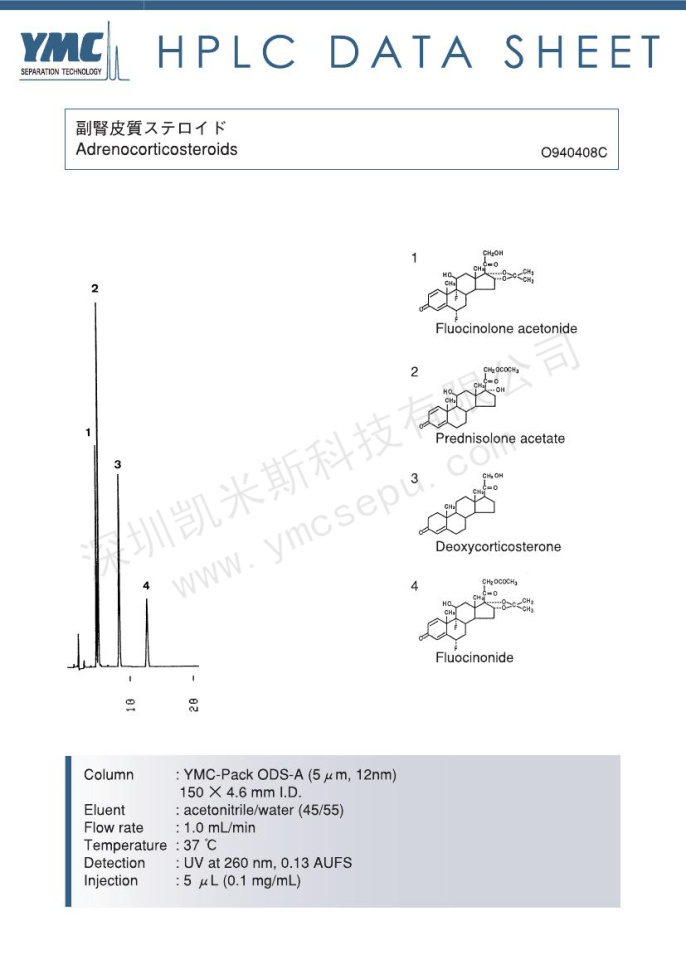 HPLC檢測(cè)腎上腺皮質(zhì)甾類